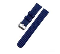 22mm Watch Bands Fit For Waffle Rubber Straps Waterproof Stainless Steel Gold/Black/Silver Buckle Watch Accessories
