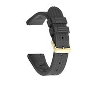 22mm Watch Bands Fit For Waffle Rubber Straps Waterproof Stainless Steel Gold/Black/Silver Buckle Watch Accessories