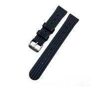 22mm Watch Bands Fit For Waffle Rubber Straps Waterproof Stainless Steel Gold/Black/Silver Buckle Watch Accessories