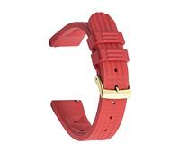 22mm Watch Bands Fit For Waffle Rubber Straps Waterproof Stainless Steel Gold/Black/Silver Buckle Watch Accessories