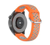 22mm Watch Strap for Huawei Watch3 /Huawei Watch 3 Pro,Silicone Band WristStrap,Replacement Bracelet Wristband Wrist Strap for Huawei Watch GT2 Pro/Watch GT 42mm/46mm/Garmin Venu 2 (orange grey)
