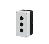 22mm waterproof button box 3 hole switch box indicator box emergency stop button control box IDGTTLDF(3 hole white)