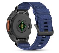 22mm Wear-Resistant Nylon Band Compatible with Garmin Fenix 8-47mm/E-47mm/7/7pro/6/6pro/5/5plus, Quick Fit Farbic Strap for Forerunner 970/965/955/945/935/745/Tactix 8-47mm/Epix Pro 47mm/Instinct 2