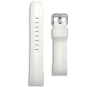22mm White Curved End Silicone Watch Strap | Compatible with Seiko SKX