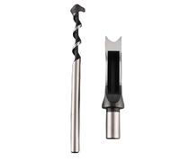 22mm Woodworking Square Hole Drill Bit, Bearing Steel Square Hole Drill Bits with U - Shaped Chip Grooves for MDF Particleboard, Compatible with Square Tenon Machine