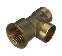 22mm x 1/2" x 22mm Threaded End Tees - End Feed
