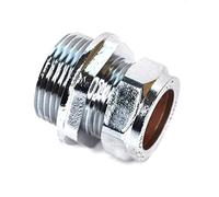 22mm x 1" Male Chrome Adaptor - Pack of 2