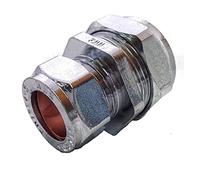 22mm x 15mm Chrome Reducing Couplings - Bag of 2