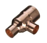 22mm x 15mm x 15mm Reducing Tee - End Feed