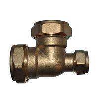 22mm x 15mm x 22mm Compression Reducing Tee - Pack of 2