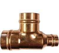 22mm x 15mm x 22mm Solder Ring Reducing Tee - Bag of 2