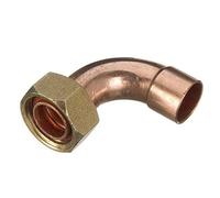 22mm x 3/4" End Feed Bent Tap Connector - Bag of 2