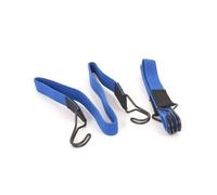 22MM X 80CM BLUE FLAT ELASTIC BUNGEE STRAPS - PACK OF 2 OR 10 (TWIN PACK - 22mm x 80cm)