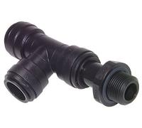 22mm x G3/4'' Right Angle Tee Push-in Fitting with Male Threads POM NBR FDA Rotatable