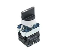 22mm XB2 2/3 Pos Rotary Push Button Switch 1NO/2NO/1NO1NC Self-Lock Reset 1pcs(XB2-BD25)