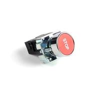 22mm XB2-EA Metal Push Button Switch Start/Stop Black/Arrow 10A/415V Self-reset/Momentary Symbol Button Switch(Stop)