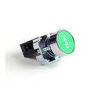 22mm XB2-EA Metal Push Button Switch Start/Stop Black/Arrow 10A/415V Self-reset/Momentary Symbol Button Switch(Start)