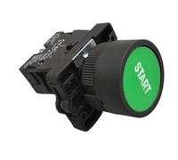 22mm XB2 Momentary/Self-reset Plastic Push Button Switch with Symbol Stop Start arrow 10A/600V(Baise jiantou)