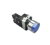 22mm XB2 Push Button Switch with LED/Neon Light 1NO 12V 24V 36V 110V 220V 380V Green,Red,Yellow,Blue(Blue(NO),LED,24 V)