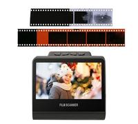 22MP All in One Film & Slide Scanner, Converts KPK Negative and Super 8/Monochrome Slides Into JPEG Photos, Large 5 Inch LED Screen, Built in 16GB Memory