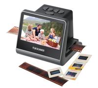 22MP Film and Slide Scanner with 5” LCD Screen, Convert Color & B&W Negatives & Slides 35mm, 126, 110 Film to High Resolution JPEG Digital Photos