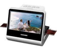 22MP Film Scanner with 5 Inch LCD Screen, Digital Negatives Film and Digitizer Built-in 16GB Memory Converts B&W/135/110/126 KPK Negative and Super 8/Monochrome Slides into JPEG Photos White