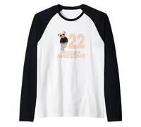 22nd Birthday Boy Girl 22 Years Twenty-Two Raglan Baseball Tee