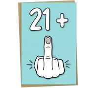 22nd Birthday Card, 21 + 1, Funny Birthday Card for 22 Year Old Women or Men, A5