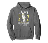 22nd Birthday For Him, Men | I'm Now 22 Years Old, Cool BDay Pullover Hoodie, Adult Unisex, Asphalt Grey, XX-Large