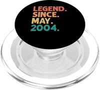 22nd Birthday Legend Since May 2004 22 Years Old Vintage PopSockets PopGrip for MagSafe
