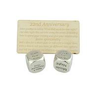 22nd Year Anniversary Metal Date Dice Create a Unique 22nd Anniversary Date Idea