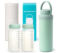 22oz Portable Breast Milk Cooler Bottle, 360° Cooling Tube 24H+ Freshness Large Capacity Reusable Breastmilk Chiller for Travel Office Outdoor Leak-Proof Mum Essential Gift Pumping Companion, BPA-Free