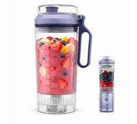 22oz Replacement Travel Cup for Ninja Blast Max BC251 Series | Twist & Go Removable Vessel Clear Blender Jar, Secure Locking Lid, Easy-Grip Handle, Dishwasher safe