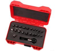 22pc Screw Extractor Assortment with Quick Release Rod for For stripped Bolt Recovery in Security Lock and Door Hinge Maintenance (D)