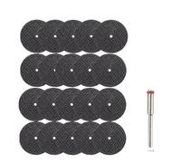 22pcs 32mm Mini Abrasive Cutting Disc Fiberglass Reinforced Cutting Wheel With Mandrels For Dremel Metal Cutting Rotary Tool(22pcs(2.35mm))