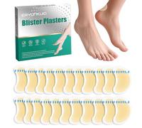 22Pcs Blister Plasters for Feet, Hydrocolloid Plasters Blister, Waterproof Cushion Pads Gel Blister Guard Pads Waterproof for Heel, Toe, Guard Skin for Feet Heel (Normal Crescent, Count, 22)