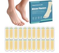 22Pcs Blister Plasters for Feet Waterproof Hydrocolloid Plasters Invisible Blister Cushions for Heel, Toe, Guard Skin for Feet Heel Prevent Friction