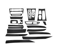 22pcs Car Interior Decorative Sticker 5d Glossy Carbon Fiber Trim Stylish Well Protective For- X5 E