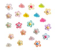 22Pcs Cute Fridge Magnets, 3D Flower and Cloud Fridge Magnet, Transparent Jelly Color Refrigerator Magnets, Refrigerator Door Decoration for Whiteboard Locker Kitchen Office