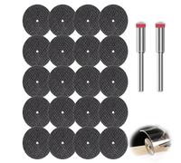 22PCS Cutting Wheels for Dremel, Diamond Cutting Wheels, HSS Circular Saw Blades, Resin Cutting Discs for Wood, Aluminium, Glass, Metal