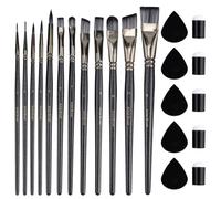 22pcs Face Painting Brushes and Sponges Set, Professional Face Paint Tools Multiuse Paintbrush Sets for Acrylic Oil Watercolor Tempera Painting Festivals Parties Body Art & DIY Crafts