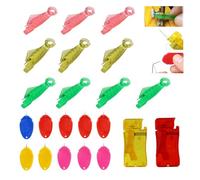 22Pcs Fish Mouth Sewing Needle Threader Set, Easy Selfthread Needle Threaders Tool, Automatic Needle Threader Quick Loop Sewing Machine, Plastic Sewing Threader Accessories for Needle Point Threading