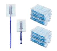 22PCS Flash Dust Magnet Refill, Flash Dust Magnet, Disposable Electrostatic Duster with Extendable Handle, Blue Dusters Refills for Cleaning Blinds Office Home Fans Dust Dirt