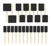 22Pcs Foam Paint Brushes,3Size Sponge Paint Brushes with Wooden Handle,Painting Craft sponges Tools,Paints Applicator Sponge Painting Tools for Wood Danish Oil, Acrylic Paint, Varnish, Wood Stain
