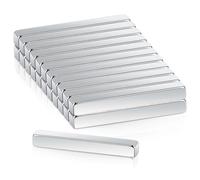 22Pcs Fridge Magnets, 25x4x3mm Strong Neodymium Bar Magnets for Crafts, Rectangle Small Rare Earth Magnet s for Fridge, Square Whiteboard Magnet for DIY, Building, Scientific, Notice Board