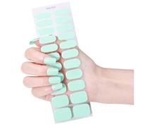 22Pcs Gel Nails Stickers Set Without UV Lamp Required Full Covers Nails Wraps Quick Application for Any Occasion Nail Wraps