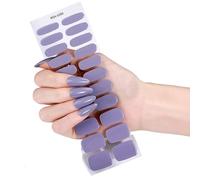 22pcs Gel Nails Stickers with 22 Styles Flexible Art Set for Parties Work Safe and Gentle on Long Time Shining At Home