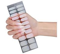 22pcs Gel Nails Stickers with 22 Styles Flexible Nails Art Set for Parties Work Safe and Gentle on Long Time Shining Multiple Styles