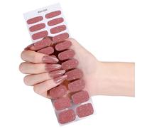 22pcs Gel Nails Stickers with 22 Styles Flexible Nails Art Set for Parties Work Safe and Gentle on Long Time Shining Quick Application