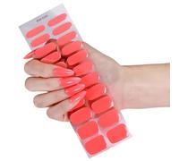 22pcs Gel Nails Stickers with 22 Styles Flexible Nails Art Set for Parties Work Safe and Gentle on Long Time Shining Multiple Styles